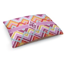 Ikat Chevron Dog Bed - Medium w/ Monogram