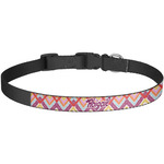 Ikat Chevron Dog Collar - Large (Personalized)