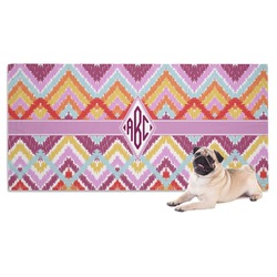 Ikat Chevron Dog Towel (Personalized)