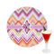 Ikat Chevron Drink Topper - Medium - Single with Drink