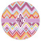 Ikat Chevron Drink Topper - XLarge - Single