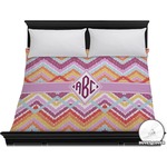 Ikat Chevron Duvet Cover - King (Personalized)