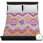 Ikat Chevron Duvet Cover - Full / Queen (Personalized)