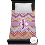 Ikat Chevron Duvet Cover - Twin (Personalized)