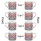 Ikat Chevron Espresso Cup - 6oz (Double Shot Set of 4) APPROVAL