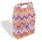 Ikat Chevron Gable Favor Box (Personalized)