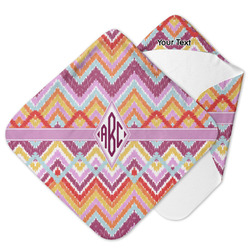 Ikat Chevron Hooded Baby Towel (Personalized)