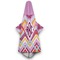 Ikat Chevron Hooded Towel - Hanging