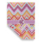 Ikat Chevron House Flags - Double Sided - FRONT FOLDED