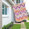 Ikat Chevron House Flags - Double Sided - LIFESTYLE