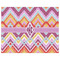 Ikat Chevron Indoor / Outdoor Rug - 8'x10' - Front Flat