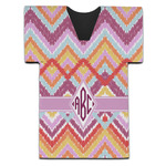 Ikat Chevron Jersey Bottle Cooler (Personalized)