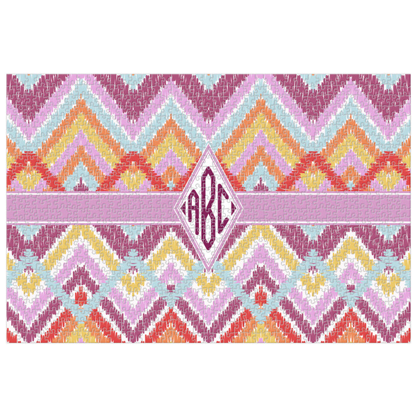 Custom Ikat Chevron Jigsaw Puzzle - 1000-piece (Personalized)