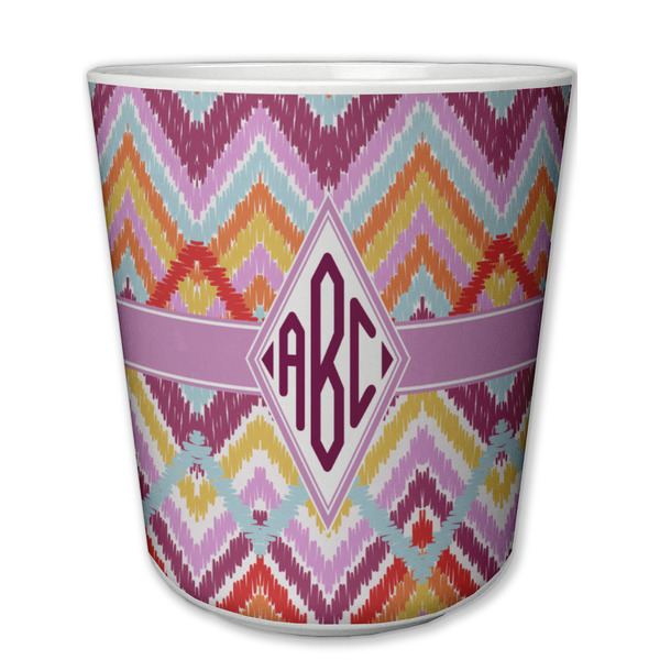 Custom Ikat Chevron Plastic Tumbler 6oz (Personalized)