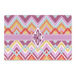 Ikat Chevron Large Rectangle Car Magnet (Personalized)