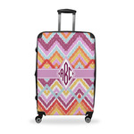 Ikat Chevron Suitcase - 28" Large - Checked w/ Monogram