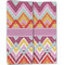 Ikat Chevron Linen Placemat - Folded Half (double sided)