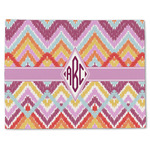 Ikat Chevron Single-Sided Linen Placemat - Single w/ Monogram