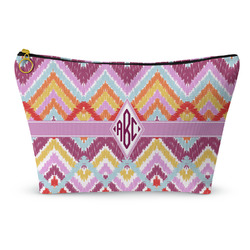 Ikat Chevron Makeup Bag - Small - 8.5"x4.5" (Personalized)