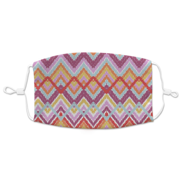 Custom Ikat Chevron Adult Cloth Face Mask - XLarge