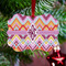 Ikat Chevron Metal Benilux Ornament - Lifestyle