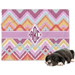 Ikat Chevron Dog Blanket - Large (Personalized)