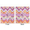 Ikat Chevron Minky Blanket - 50"x60" - Double Sided - Front & Back