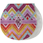 Ikat Chevron Burp Pad - Velour w/ Monogram