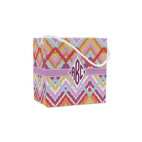 Custom Ikat Chevron Party Favor Gift Bags - Matte (Personalized)