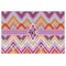 Ikat Chevron Personalized Placemat (Back)