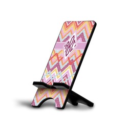 Ikat Chevron Cell Phone Stand (Small) (Personalized)
