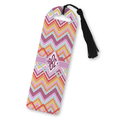 Ikat Chevron Plastic Bookmark (Personalized)