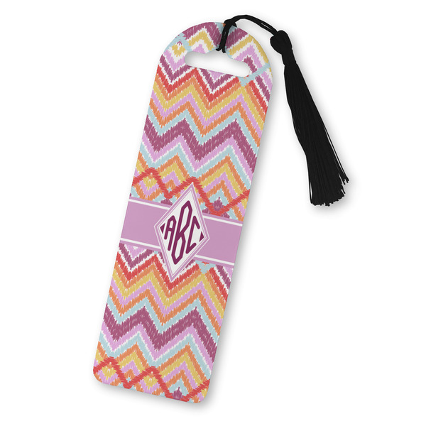 Custom Ikat Chevron Plastic Bookmark (Personalized)