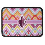 Ikat Chevron Iron On Rectangle Patch w/ Monogram