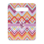 Ikat Chevron Rectangular Trivet with Handle (Personalized)