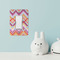 Ikat Chevron Rocker Light Switch Covers - Single - IN CONTEXT