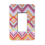 Ikat Chevron Rocker Style Light Switch Cover - Single Switch