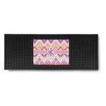 Ikat Chevron Rubber Bar Mat (Personalized)