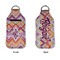 Ikat Chevron Sanitizer Holder Keychain - Large APPROVAL (Flat)