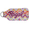 Ikat Chevron Sanitizer Holder Keychain - Large (Back)