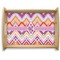 Ikat Chevron Serving Tray Wood Large - Main