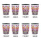 Ikat Chevron Shot Glassess - Two Tone - Set of 4 - APPROVAL