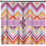 Ikat Chevron Shower Curtain - Custom Size (Personalized)