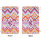 Ikat Chevron Small Laundry Bag - Front & Back View