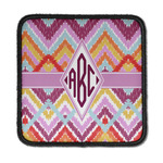 Ikat Chevron Iron On Square Patch w/ Monogram