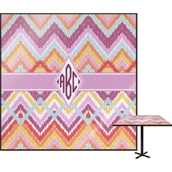 Ikat Chevron Square Table Top - 24" (Personalized)