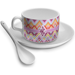 Ikat Chevron Tea Cup - Single (Personalized)