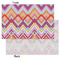 Ikat Chevron Tissue Paper - Heavyweight - Small - Front & Back