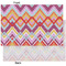 Ikat Chevron Tissue Paper - Heavyweight - XL - Front & Back