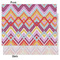 Ikat Chevron Tissue Paper - Lightweight - Medium - Front & Back